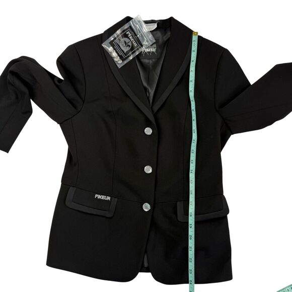 NEW Pikeur Radina Show Dressage Jacket Size 12 Equestrian Black Rhinestone NWOT - Picture 12 of 13